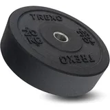 TREXO Olympic Bumper 20 KG Hantelscheibe Gummiertes Material für Langhantel 50 mm Durchmesser Langlebige FitnessScheibe Krafttraining Crossfit