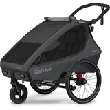 Qeridoo Kidgoo 2 Lite Kinderanhänger Steel Grey