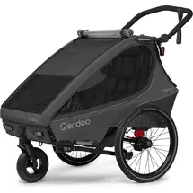 Qeridoo Kidgoo 2 Lite Kinderanhänger Steel Grey