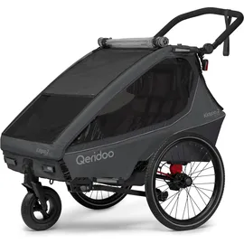 Qeridoo Kidgoo 2 Lite Kinderanhänger Steel Grey