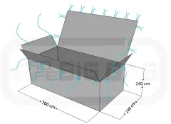 ProSafe® Container Bag, 700 x 240 x 240 cm, beschichtet BB700 , 1 Stück