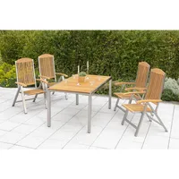 Merxx Keros Set 5-tlg. Gartentisch 150 x 90 cm