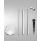 Fabas Luce LED Outdoor Akkuleuchte Set inkl. Erdspieß 3W 3000K dimmbar Metall 3742-72-102 weiß