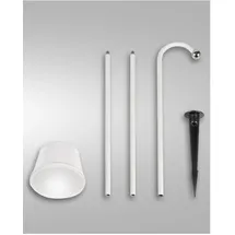 Fabas Luce LED Outdoor Akkuleuchte Set inkl. Erdspieß 3W 3000K dimmbar Metall 3742-72-102 weiß