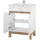 Lomadox Lomado Waschbeckenschrank, Weiß, Holzwerkstoff, 60x85x45 cm, Badezimmer, Badezimmerschränke, Waschbeckenunterschränke