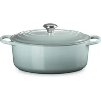Le Creuset Bräter SIGNATURE 6,3l Sea Salt, Pfanne +
