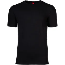 s.Oliver Herren T-Shirt, 2er Pack - Basic, Rundhals, einfarbig, Schwarz 2XL