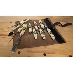KIRSCHEN Handwerkzeug-Set "DELUXE" in Ledertasche