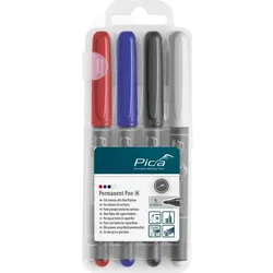 Pica Permanent-Pen 1,0mm sortiert mit Instant-White-Pen