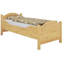 Erst-Holz Seniorenbett extra hoch Rollrost 90x200 Massivholz Kiefer Holzbett Einzelbett Gästebett 60.40-09FL