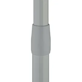 Relaxdays Teleskopstange, 150–280 cm, Klemmstange für Duschvorhang, Gardine, Türrahmen, Edelstahl, ohne Bohren, grau