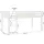 Homestyle4u Hochbett 90 x 200 cm Kiefer massiv weiß lila-beige