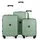 HAUPTSTADTKOFFER Kotti Koffer-Set 3-tlg. türkis/mint/grün