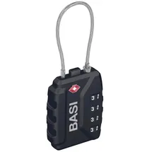 BASI 6100-0625 Kofferschloss TSA Schwarz Zahlenschloss