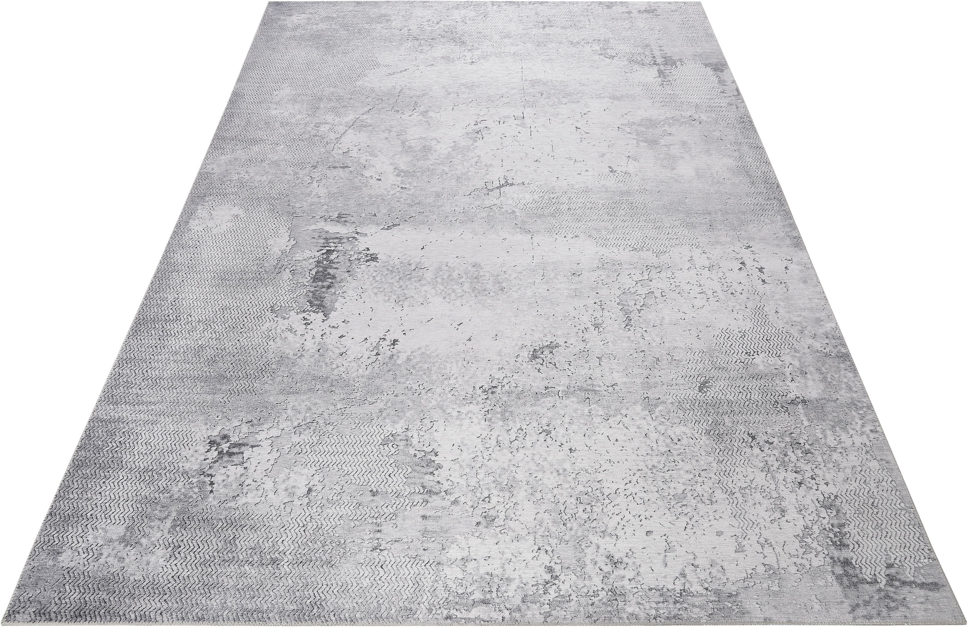 Teppich WECON HOME "Radiate" Teppiche Gr. B/L: 130 cm x 190 cm, 6 mm, 1 St., grau Esszimmerteppiche