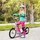 Homcom Kinderroller 16 Zoll Rosa