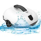 Poolroboter 2026 Kabellos Poolsauger pc2332 für Boden 130Min Akkulaufzeit IPX8 Kabelloser Poolroboter Akku 5200mah Selbstparkend bis 80m2 Pools 1...