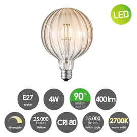 Home Sweet Home LED-Lampe G125 4W E27 warmweiß 1 St.