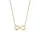 ELLI PREMIUM Halskette Infinity Unendlichkeit Symbol 375 Gelbgold