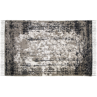 HSM Collection Baumwollteppich mit Print - 180x120 cm - Navy/Beige