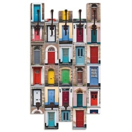 Artland »Fotocollage von 32 bunten Haustüren«, bunt