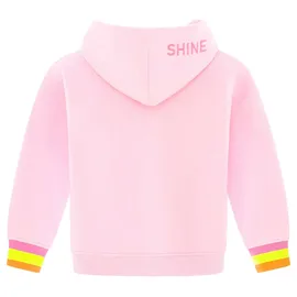 Zwilling Hoodie ""Always Happy" Kids", Mädchen, Gr. 134/140, pink, Sweatware, Obermaterial: 50% Baumwolle, 50% Polyester, modisch, regular fit hüftbedeckend, ohne Ausschnitt, Langarm angesetztes Bündchen, Sweatshirts, mit großem Smiley und neonfarbenen Details