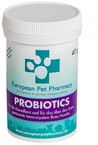 Europeanpetpharmacy’s Probiotics für eine gute Verdauung und optimalen Kotabsatz Pulver 40 g