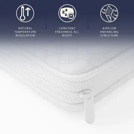 The White Stone Topper 180 x 200 cm H2 Memory Foam