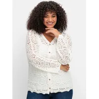 Sheego by Joe Browns Strickjacke, weiß
