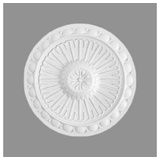 PROVISTON - Stuckrosette Polystyrol Durchmesser 280 mm Weiß Deckenrosette