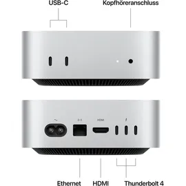 Apple Mac Mini "Mac Mini M4 silber (Z1CF-MU9D3D/A-07L9QO)