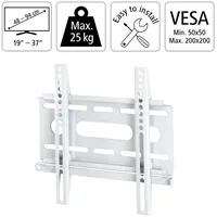 Hama Tv Wandhalterung fix Slim Weiß bis 37'
