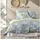 IRISETTE Wave Blumen Blau 135 x 200 cm + 80 x 80 cm