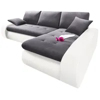 Ecksofa TRENDMANUFAKTUR "Indie, L-Form", grau (weiß, anthrazit), B:269cm H:86cm T:169cm, Sofas, wahlweise XL oder XXL
