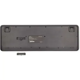 Nedis Nedis, Kabelloses Tastatur-Maus-Set QWERTY US USB, Schwarz - Schwarz