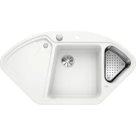 Blanco Delta II weiß + Excenterbetätigung + InFino