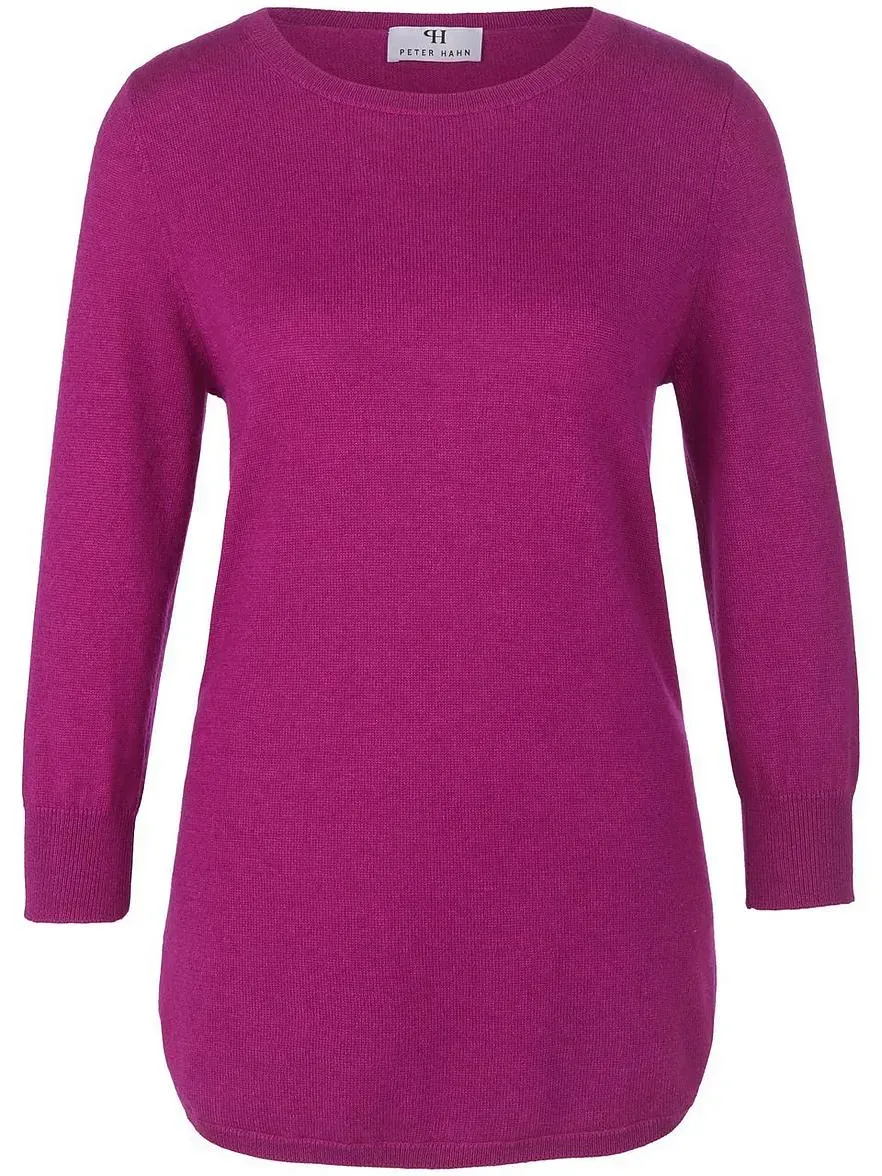 Rundhals-Pullover aus Seide und Kaschmir Peter Hahn Seide/Kaschmir pink, 36