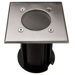 Boden Einbau Lampe Edelstahl Glas Garten Dimmer Fernbedienung im Set inkl. RGB LED Leuchtmittel