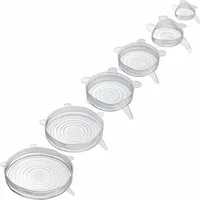 Westmark Frischhaltedeckel-Set Silikon Round transparent, 1 Set