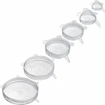Westmark Frischhaltedeckel-Set Silikon Round transparent, 1 Set