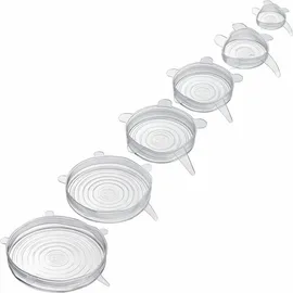 Westmark Frischhaltedeckel-Set Silikon Round transparent, 1 Set