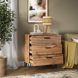 Vicco Kommode Amber 80 x 82 cm Braun