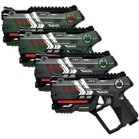 4 Light Battle Connect Anti-Cheat Laser-Tag Pistolen - Metallic-Grün und Grau