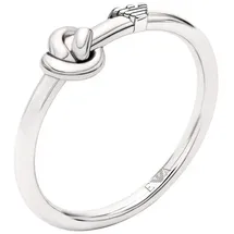 Emporio Armani Fingerring Schmuck Geschenk Silber 925 Knoten-Optik silberfarben 18