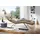 W.Schillig Relaxliege daily dreams Leder/Polyester 75 x 91 x 170 cm Braun mit Kissen