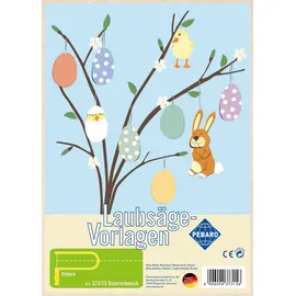 Peter Bausch GmbH & Co. KG PEBARO 373/1S - Laubsägevorlage Osterschmuck, 1 Platte, Größe DIN A4