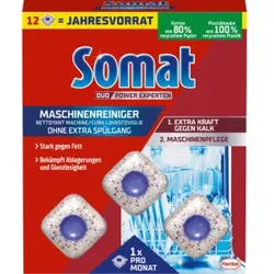 Somat Duo Experten Power Spülmaschinenreiniger Tabs Maxipack, Maschinenreinigertabs für eine perfekt saubere Maschine, 1 Packung = 12 Stück