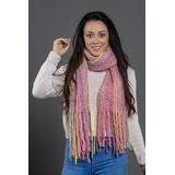COLLEZIONE ALESSANDRO Italienischer Schal " Chadia " in rose | Gr.: onesize