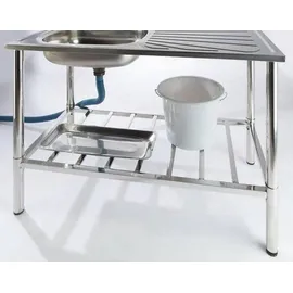 Westerholt Edelstahl Multifunktionswaschtisch 103 x 53 x 57 cm
