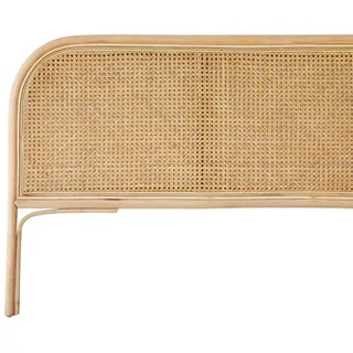Tikamoon Kopfteil aus Rattan für Bett mit 160 cm Breite Schlafzimmer Doppelbett Kopf